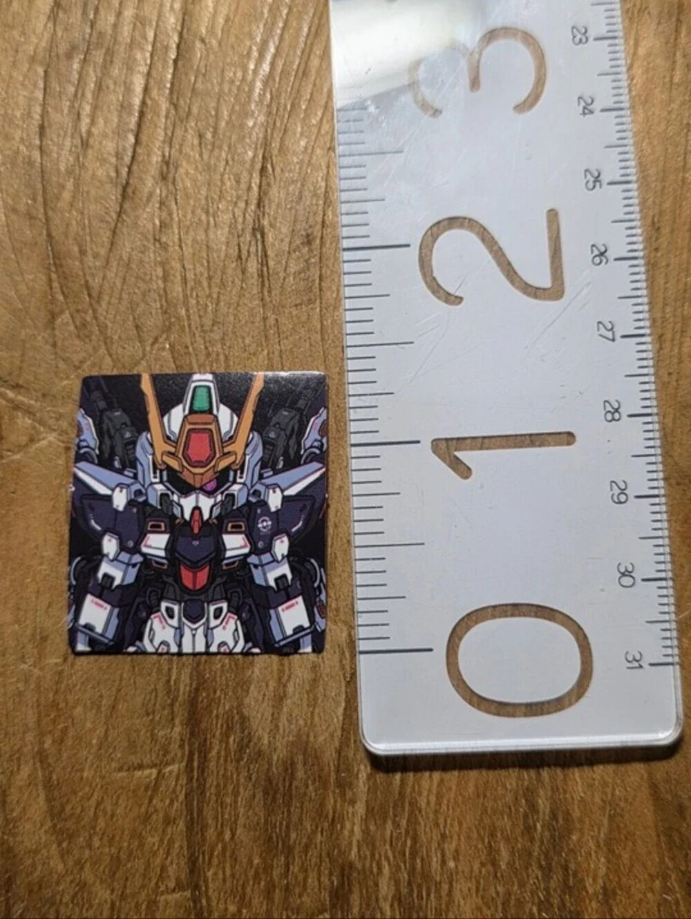 Purple Mecha Square Pin Badge for Men Accessories
